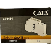 Cata Ct-9184 16 Amper Rezerveli Zaman Saati Cata Siyah