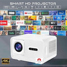 Android 4k Destekli Fullhd 6/128gb 5g Wi-fi + Bluetooth 300 Inç Yansıtma Projeksiyon Cihazı-129966