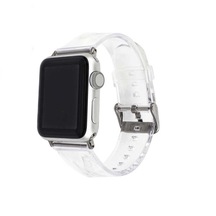 iOS Uyumlu Watch 44Mm Krd-13 Şeffaf Silikon Kordon-Renksiz