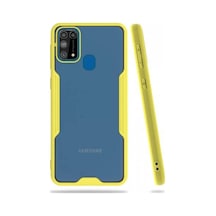 Galaxy M31 Kılıf Zore Parfe Kenarları Pastel Renk Silikon Kılıf