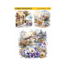 Lora Dekopaj Sulu Transfer Kağıdı - 280 25x35 Cm
