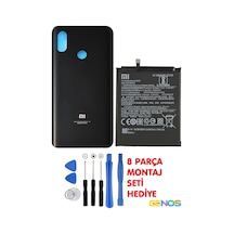 Xiaomi Mi 8 Batarya Pil Bm3e + Xiaomi Mi8 Arka Kapak Batarya Pil Kapağı + Montaj Set Siyah