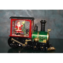 Periboia Trenli Yılbaşı Işıklı Kar Küresi Model 1