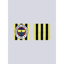 Fenerbahçe Sarı Lacivert Çubuklu Baskı Unisex Bileklik