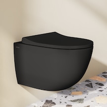 VitrA Sento 130-483R009 İnce Klozet Kapağı Mat Siyah