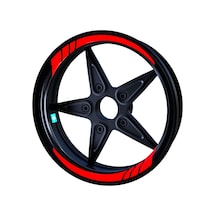 Moto GP Bayrak Kırmızı İç Jant Şeridi Sticker Çınar Extreme