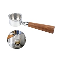 Qingmipy 51mm Üç Kulaklı Paslanmaz Çelik Kahve Portafilter, Ahşap Saplı, Profesyonel Ekstraksiyon, Ev Çay Makinesi İçin Uyumlu B1 Kırmızı Aşiret Diğer