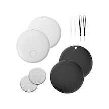 Yifomall F08 Mfı Onaylı Bluetooth 4 Adet - 'bul' Uygulaması İle Çalışır, 10 Ay Pil Ömrü, Siyah Ve Beyaz 2+2