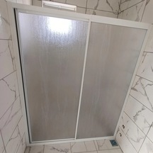Teknesiz Mika Duşakabin 1 Sabit 1 Kayar Kapılı Beyaz