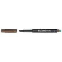Faber-Castell Permanent Asetat Kalemi Cd Kalemi S Kahve Kahverengi