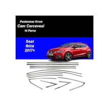 Seat İbiza 2017+ Tamtur 14 Parça Krom Cam Çıtası