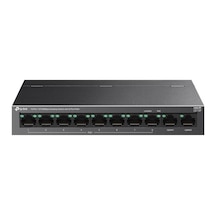 Tp-link Ls110p 8 Port 10-100 Mbps Poe+ 2 Port 10-100 Uplink Switch Metal Kasa