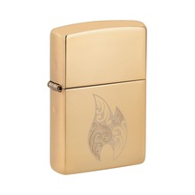 Zippo Filigree Flame High Polish Brass Dizayn Çakmak Sarı