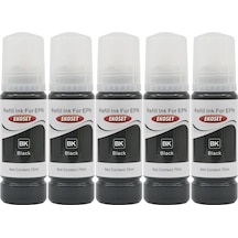 Ekoset Epson 103 L3111 L3150 Siyah Uyumlu Mürekkep 70 ML 5 Adet