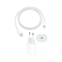 Apple iPhone Uyumlu 11 / 12 / 13 / 14 Pro - Pro Max Şarj Cihazı 20w Adaptör Ve Type-c To Lightinig Kablo A