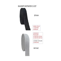 1 Cm Eninde Dar Dokuma Şerit Bant Balıksırtı Ekstrafor Seti 10 Metre Beyaz 10 Metre Siyah Siyah, Beyaz, - 692917868 Siyah, Beyaz,