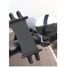 Vendas Dönebilen Başlıklı Floweme Bisiklet Telefon Tutucu - Siyah