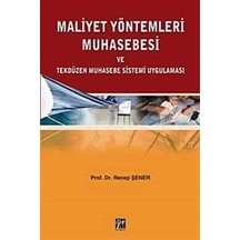 Maliyet Yöntemleri Muhasebesi ve Tekdüzen Muhasebe Sistemi Uyg...