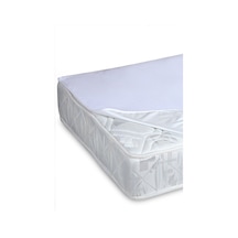 Mycey Çift Kişilik Sıvı Geçirmez Alez 160x200 Cm Micro Kumaş Köşelerinden Lastikli Beyaz
