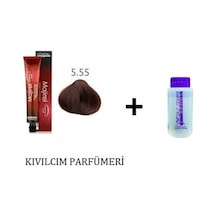 Loreal Majirel 5.55 Açık Kestane Yoğun Akaju Saç Boyası + Oksidan