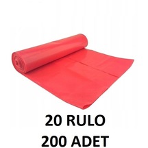 Jumbo Rulo Çöp Torbası 80 x 110 300 G 20'li Koli Kırmızı