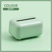 Yeşil-ev Basit Doku Kutusu Plastik Oturma Odası Yemek Odası Masaüstü Toz Geçirmez Islak Kağıt Havlu Saklama Kutusu Kapaklı Ve Yaylı