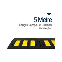Kauçuk Rampa Set, Otopark Rampası, Kaldırım Rampası 50X30X4,5 Cm (544301899)