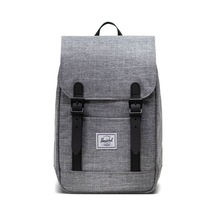 Herschel Retreat Mini Küçük Boy Sırt Çantası, Su İtici Kumaş, 10 L-23985 Gri - Siyah