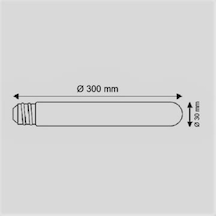 Helios 8 Watt Rustik Çubuk Led Lamba Ampul.