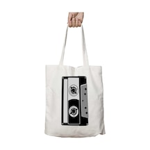 Art Hediye Mixtape Tape Cassette İki Tarafı Kalıcı Baskılı Yıkanabilir Çanta Çok Renkli
