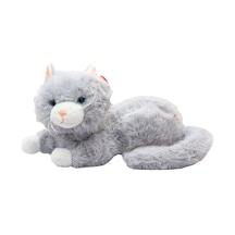 Pjh14473 Peluş 36 Cm Sesli Kedi - Stokta Olan Renk Gönderilir Gri