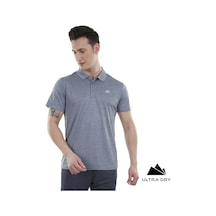 Alpinist Horizons Ultra Dry Erkek Polo T-shirt 600613 K-g Koyu Gri