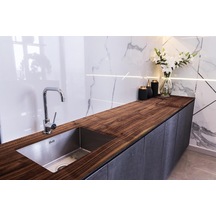 Stickieart Stickerart Tezgah Üstü Fayans Kaplama Folyosu Mutfak Tezgahı Kaplama Ahşap Tahta Doku 70 Cm X 5 Metre
