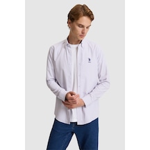 U.S. Polo Assn. U.s. Polo Assn. Erkek Lila Gömlek Desenli 50324659-vr034