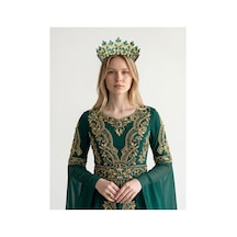 Golden Night Crown-gelin,kına,nişan,söz,after,bride,party Taç Yeşil - 889679471 Yeşil