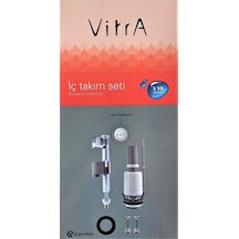 VitrA 330B1212 Tek Kademeli Rezervuar İç Takım Seti Beyaz - Gri