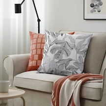 Ikea Brokdracena Yastık Kılıfı 50 X 50 Cm Siyah - Beyaz