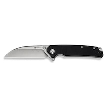 Sencut Skarnax Flipper & Thumb Stud Knife Black G10 Handle Kamp Çakı Siyah