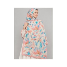 Ardün Hijab Desenli Bambu Kraş Şal Tok Duran Kadın Şal Pembe - 938080450 Pembe