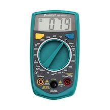 Ten, Proskit Mt-1233c Dijital Multimetre Sıcaklık Ölçer, Ac/dc Volt & Akım Ölçüm Cihazı