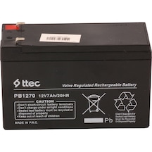Ttec 12v 7ah-20hr Base Bakımsız Kuru Akü Alarm-siren İçin Ups Uygun Değil 1,75 Kg