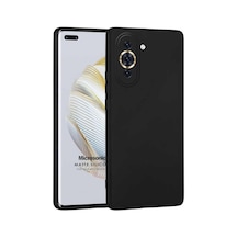 Matte Silicone Huawei Nova 10 Pro İçin Kılıf Siyah Nova 10 Pro İle Uyumlu Kılıf - Siyah