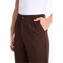 Gugus Erkek Baggy İthal Kumaş Pantolon Kahverengi