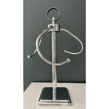 Hera Kristal Halkalı Havluluk Gümüş 44 Cm Gümüş