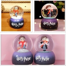 Harry Potter İçi Dönmeli Üflemeli Işıklı Müzikli Kar Küresi Büyük Boy