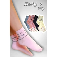 Syltan Pamuklu Genç Çorapları 7 Çift 400751672 Mavi