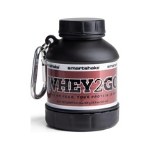 Whey2go Siyah Protein Tozu Saklama Kabı 50 G - Bpa İçermeyen Çalkalayıcı Şişe Hunisi, Whey Protein Tozu + Protein Shakes İçin 110 Ml, Dc Comics Batman Erkekler İçin Hediyeler Siyah