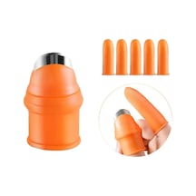 Reedark "bahçe Ve Mutfak İçin Pratik Silikon Parmak Bıçak Seti - 1 Bıçak + 5 Silikon Ped"