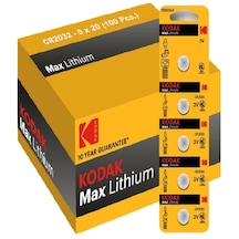 Kodak 100 Adet Cr2032 Max Lityum Para Pil