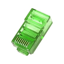 Rj45 Cat5 Cat6 8p8c Erkek Soket - Yeşil